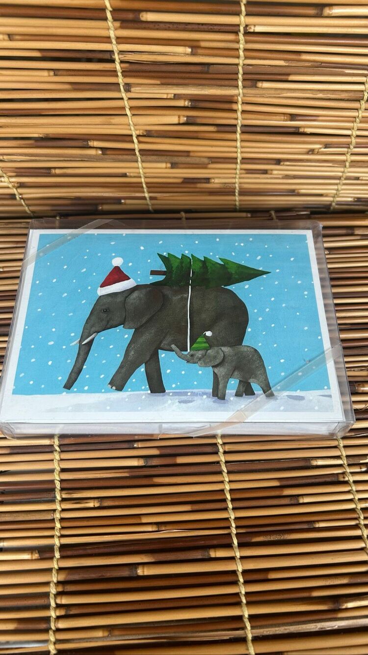 Allport Editions Elephant Holiday Cards